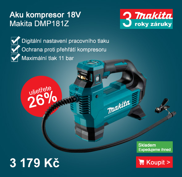 Aku kompresor Li-ion LXT 18V bez aku Makita DMP181Z