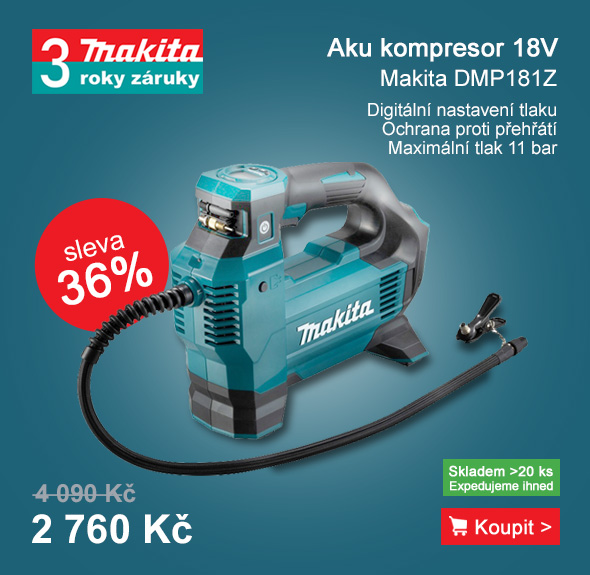 Aku kompresor Li-ion LXT 18V bez aku Makita DMP181Z