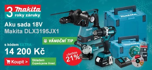 Aku sada DDF484+DGA504+DHR243 18V/2x5,0Ah Makita DLX3195JX1