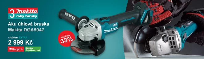 Aku úhlová bruska 125mm Li-ion 18V bez akumulátoru Makita DGA504