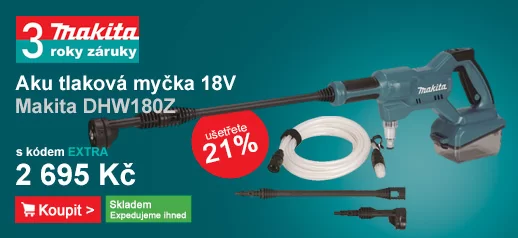 Aku tlaková myčka Li-ion LXT 18V bez aku Makita DHW180Z