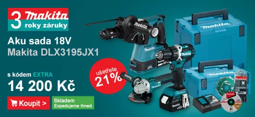 Aku sada DDF484+DGA504+DHR243 18V/2x5,0Ah Makita DLX3195JX1