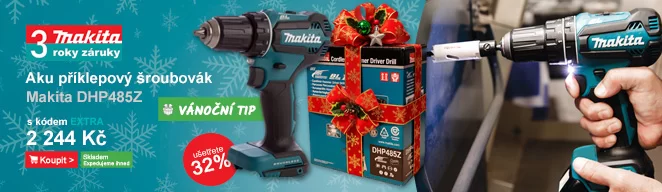 Aku bezuhlíkový příklepový šroubovák 18V bez aku Makita DHP485Z