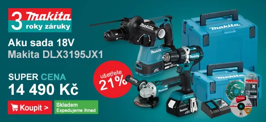 Aku sada DDF484+DGA504+DHR243 18V/2x5,0Ah Makita DLX3195JX1