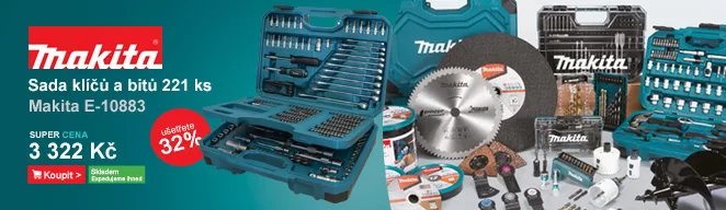 Sada montážních klíčů 221 ks Makita E-10883