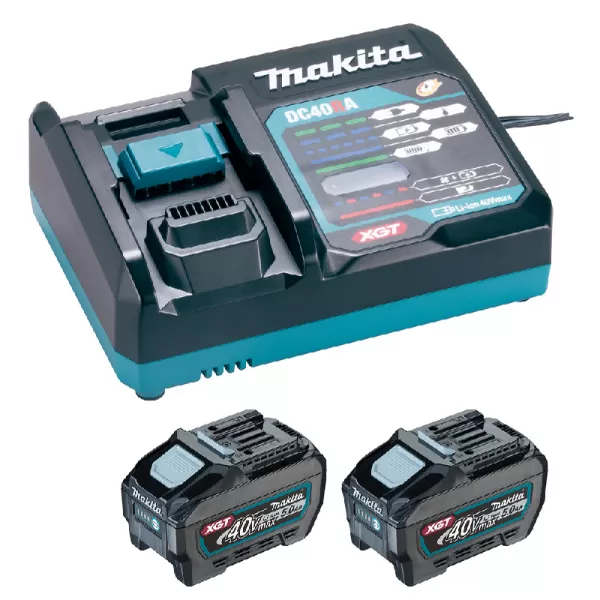 Sada akumulátorů Li-Ion XGT 40V 2x5,0Ah + rychlonabíječka DC40RA Makita 1911V6-0
