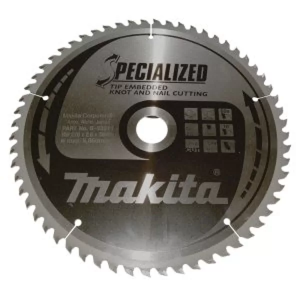 Kotouč pilový dřevo SPECIALIZED se zapuštěnými zuby 270x2.6x30mm 60Z Makita B-33211