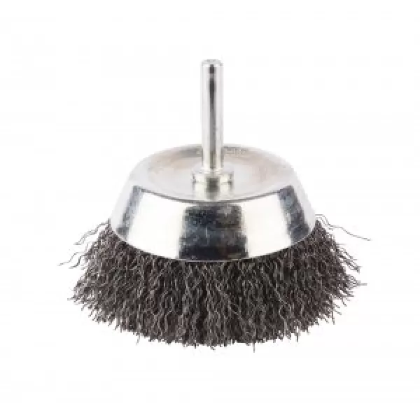 Miskovitý kartáč z ocelového drátu,válcová stopka,75x6mm Makita D-39936