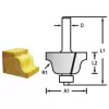 Profilová fréza s ložiskemstopka 8 mm,38,1x17,5x60 mm Makita D-48767