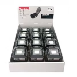 Sada torzních bitů 1/4" IMPACT BLACK 31 ks v plastové krabičce tvaru baterie, 12 bal