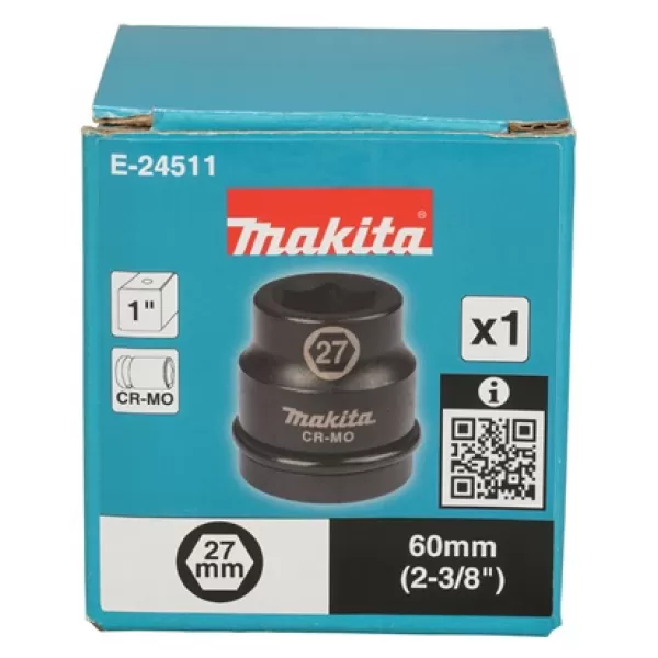 Klíč nástrčný 1", čtyřhran, 27x60 mm Makita E-24511