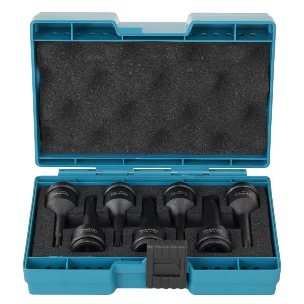 Sada nástrčných klíčů čtyřhran 1/2" IMPACT BLACK 7 ks v plastové krabičce Makita E-23628