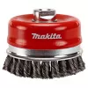 Miskový kartáč z ocelového drátu-splétaný drát 100mm Makita P-04472