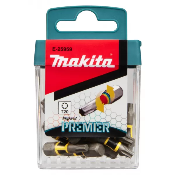 Makita Torzní bit řady Impact Premier (C-form) T20-25mm, 15 ks