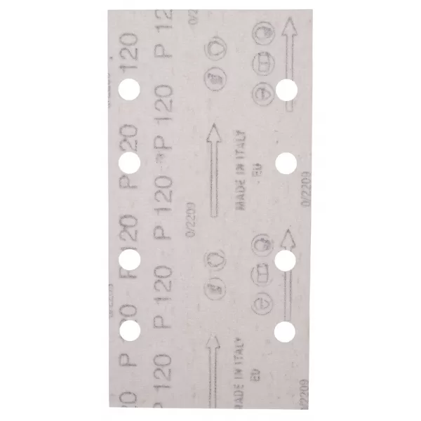 Papír brusný suchý zip 93x185mm 8 děr K120, 10ks Makita E-19663