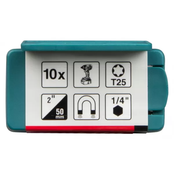 Makita Torzní bit řady Impact Premier (E-form) T25-50mm, 10 ks Makita E-26048