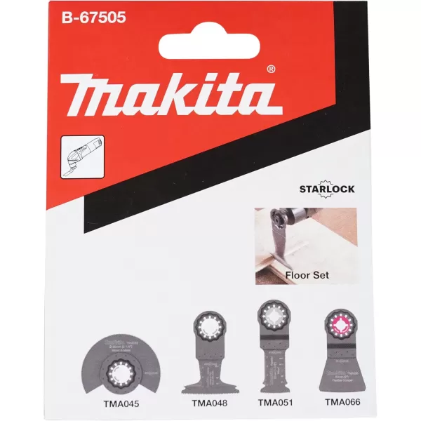 Sada nástrojů pro Multitool Starlock 4 ks v papírové krabičce Makita B-67505