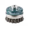 Miskovitý kartáč z ocelového drátu,splétaný drát 0,5mm,60mm Makita D-24153