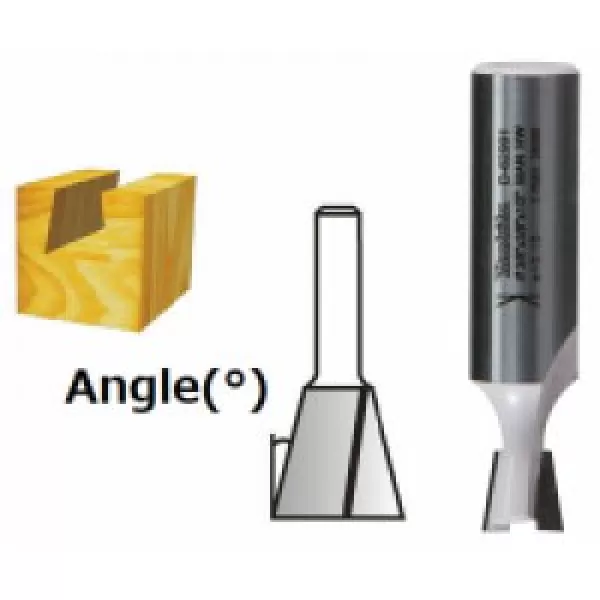 Fréza pro rybinový spoj stopka 12 mm,19x22,2x64 mm Makita D-48094