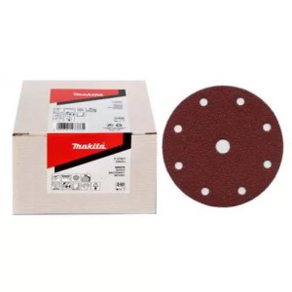Papír brusný suchý zip 150mm 6 děr K180, 50ks