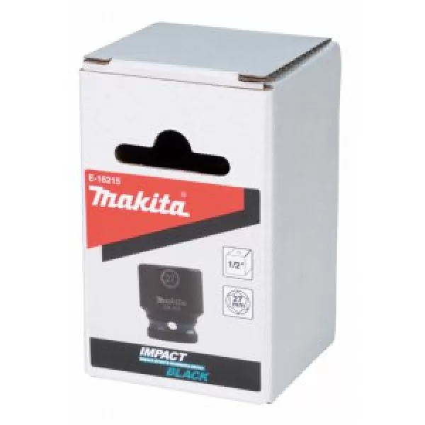 Klíč nástrčný 1/2", čtyřhran, IMPACT BLACK, 27mm Makita E-16215