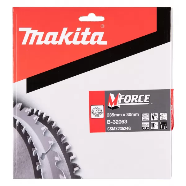 Kotouč pilový dřevo MFORCE 235x2.3x30mm 24Z Makita B-32063