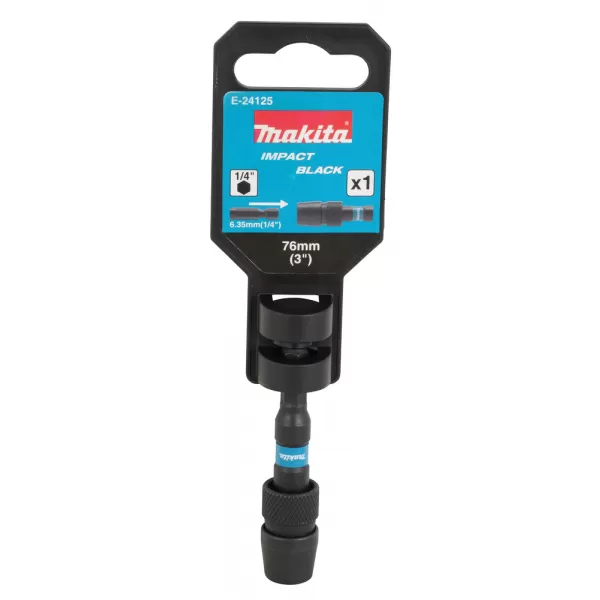 Držák bitů šestihran 1/4" IMPACT BLACK 76 mm Makita E-24125
