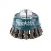 Miskovitý kartáč z ocelového drátu,splétaný drát 0,5mm,60mm Makita D-24119