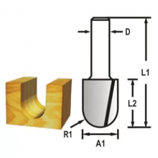 Žlábkovací fréza stopka 8 mm,12,7x19x51 mm=newD-68149