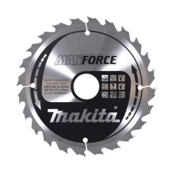 Kotouč pilový dřevo MAKFORCE 165x2.4x30mm 24Z Makita B-32219