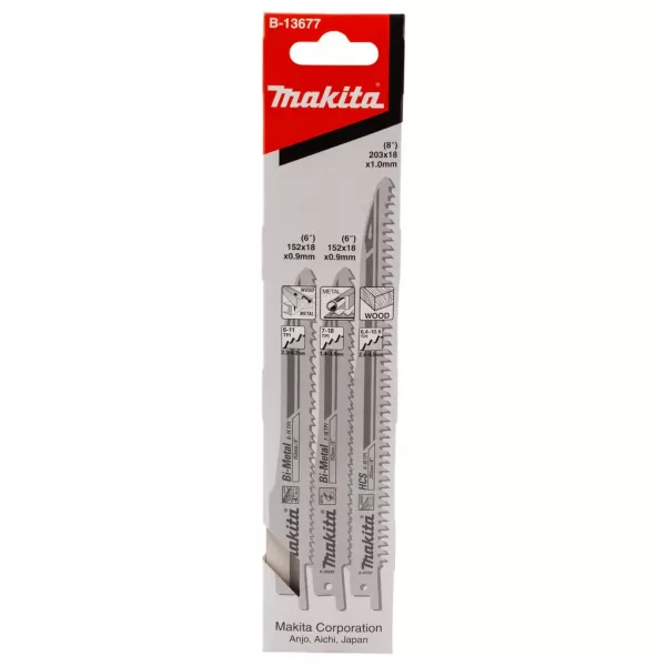 Sada pilek SUPER EXPRES 3 ks v blistru Makita B-13677