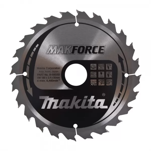 Kotouč pilový dřevo MAKFORCE 180x2.4x30mm 24Z Makita B-08333