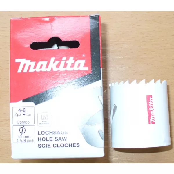 Děrovka BiM 41mm (se závitem 5/8" 18UNF a otvory) Makita P-52554