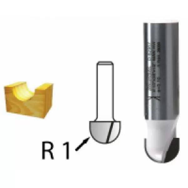 Žlábkovací fréza stopka 8 mm,15,8x12,7x45 mm Makita D-48016