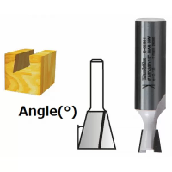 Fréza pro rybinový spoj stopka 12 mm,25,4x22,2x64 mm Makita D-48103