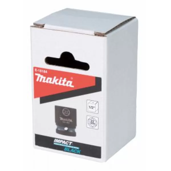 Klíč nástrčný 1/2", čtyřhran, IMPACT BLACK, 22mm Makita E-16184