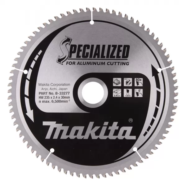 Kotouč pilový hliník SPECIALIZED 235x2.4x30mm 80Z Makita B-33277