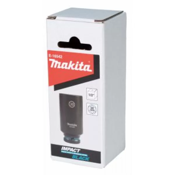 Klíč nástrčný prodloužený 1/2", čtyřhran, IMPACT BLACK, 30mm Makita E-16542