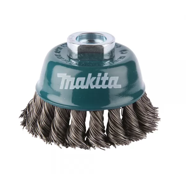 Miskovitý kartáč z ocelového drátu,splétaný drát 0,5mm,75mm Makita D-24131