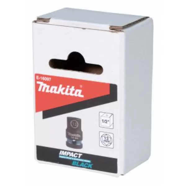 Klíč nástrčný 1/2", čtyřhran, IMPACT BLACK, 13mm Makita E-16097