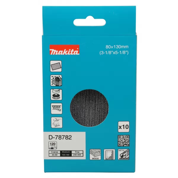 Brusný papír 80x130mm A120 Makita D-78782