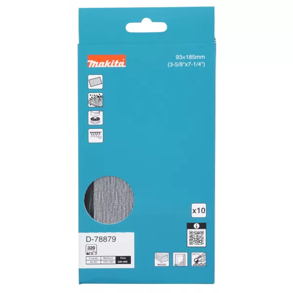 Brusný papír 93x185mm A320 10ks Makita D-78879