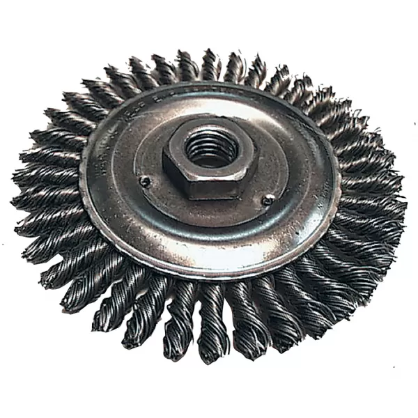 Kotoučový kartáč z ocelového drátu,splétaný drát 0,5mm,100mm Makita D-29555