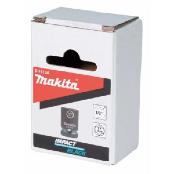 Klíč nástrčný 1/2", čtyřhran, IMPACT BLACK, 17mm Makita E-16134