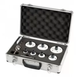 Makita Sada děrovek BiM Ezychange 2 v kufru: 25,32,40,51,65,68,76 + vrták HSS-G Makita E-12295