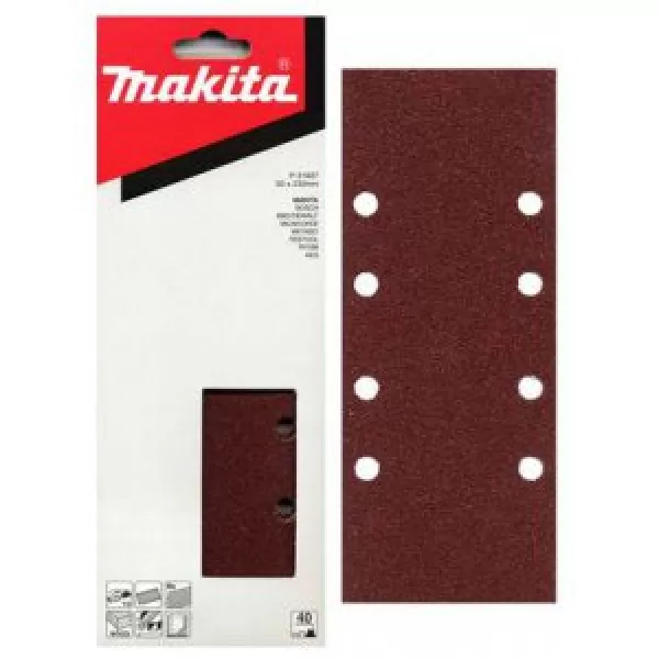 Papír brusný 93x228mm 8 děr K240, 10ks