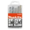 Sada vrtáků šestihran 1/4" do kovu/dřeva 5 ks v plastové krabičce Makita D-20769