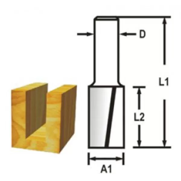 Drážkovací fréza 2 břit stopka 12 mm,14x32x73 mm=newD-67935