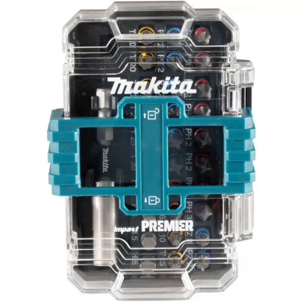 Sada torzních bitů 1/4" Impact Premier 31 ks v plastové krabičce Makita E-13552