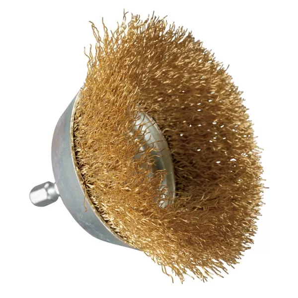 Miskovitý kartáč potažený mosazí pr. 75 mm Makita D-73639